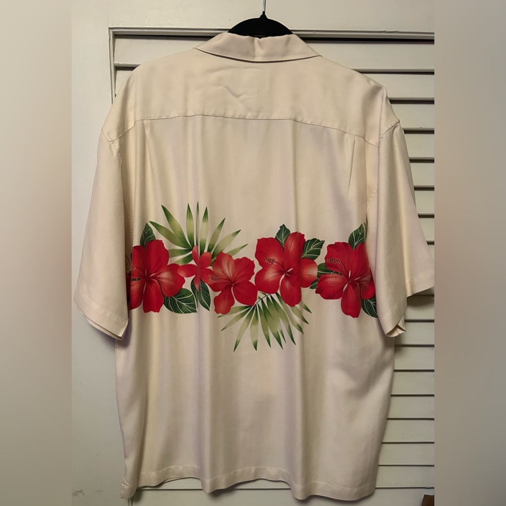 Hilo Hattie Hawaiian Shirt Mens XL Silk Tropical Floral Aloha Button Up Vacation - Picture 2 of 5